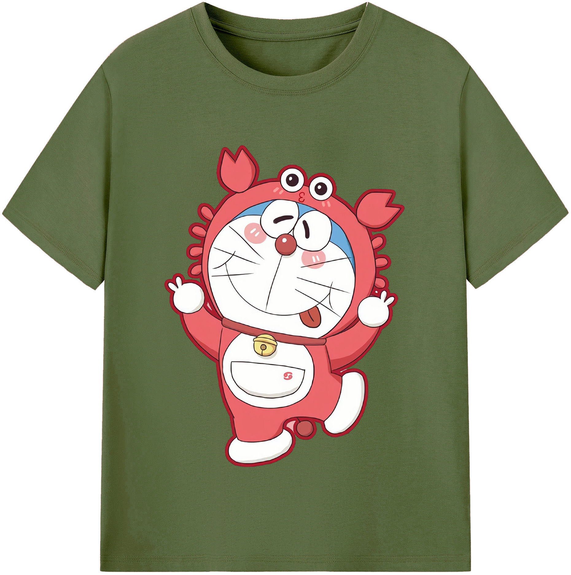 （画像用） ドラえもん Doraemon 綿100％半袖Tシャツ（フロントプリント）